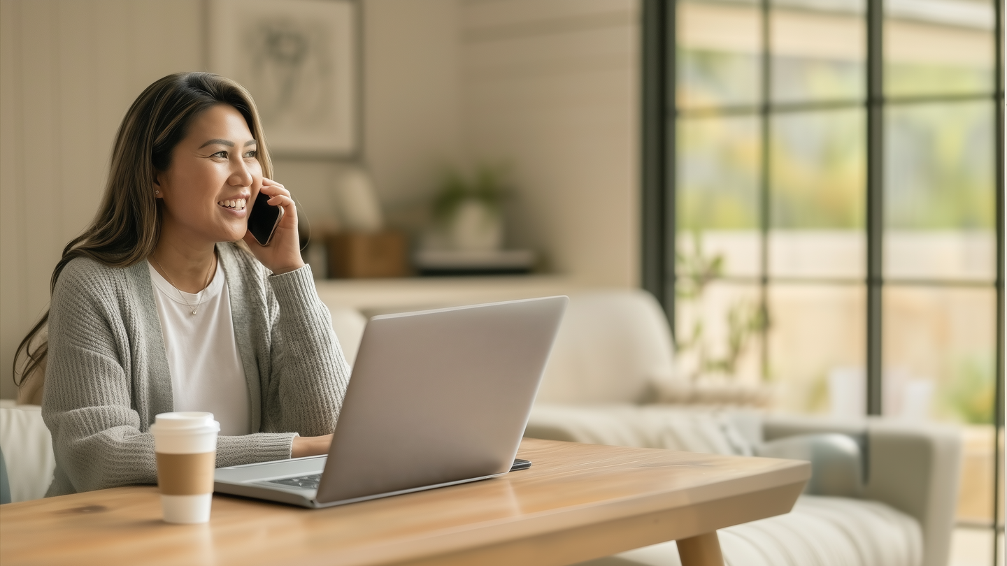 cutchorama_lady_sitting_at_dining_table_with_a_disposable_coffe_55e496f3-74ee-44b0-b83c-ebfe4fec604a
